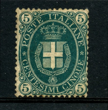 1889 - LOTTO/22399 - REGNO - 5 CENT. VERDE SCURO - NUOVO