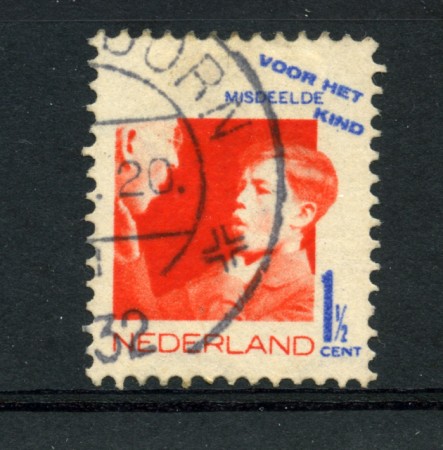 1931 - LOTTO/23161 - OLANDA - 1,5+1,5 C. PRO INFANZIA - USATO
