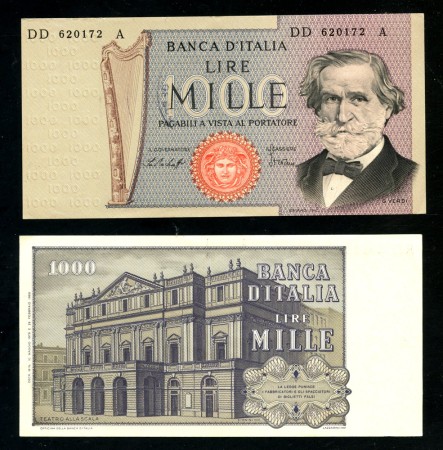 1977 - REPUBBLICA - LOTTO/38452C - 1000 LIRE G. VERDI