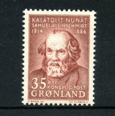 GROENLANDIA - 1964 - LOTTO/21970 - 35 o. SAMUEL P. KLEINSCHMIDT - NUOVO