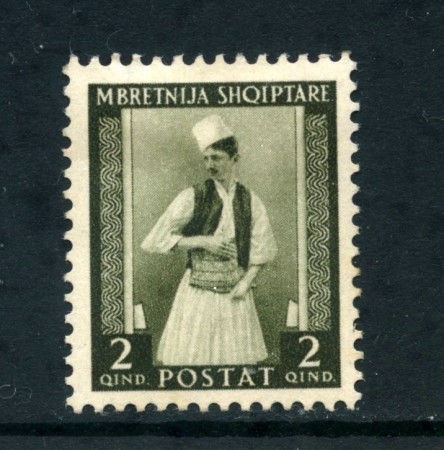 1939/40 - ALBANIA ITALIANA - 2q. COSTUME ALBANESE - LING. - LOTTO/29596