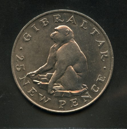 1971 - LOTTO/M13548 - GIBILTERRA - 25 NEW PENCE