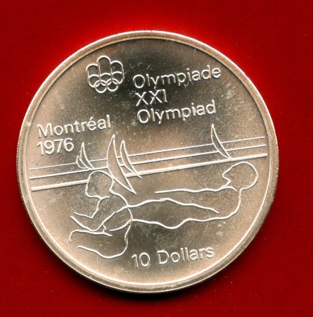 1975 - CANADA - LOTTO/M47508 - 10 DOLLARI OLIMPIADI DI MONTREAL ARGENTO