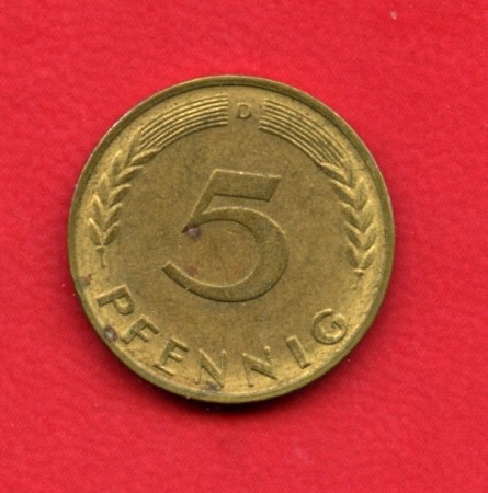 1950 D - GERMANIA FEDERALE - 5 PFENNIG - LOTTO/M28171