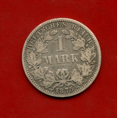 1875 - GERMANIA IMPERO - 1 MARCO ARGENTO ZECCA A - LOTTO/M30440B