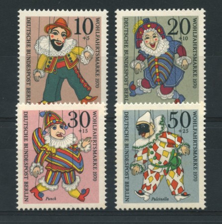 1970 - LOTTO/15538 - BERLINO - BENEFICENZA MARIONETTE 4v. - NUOVI