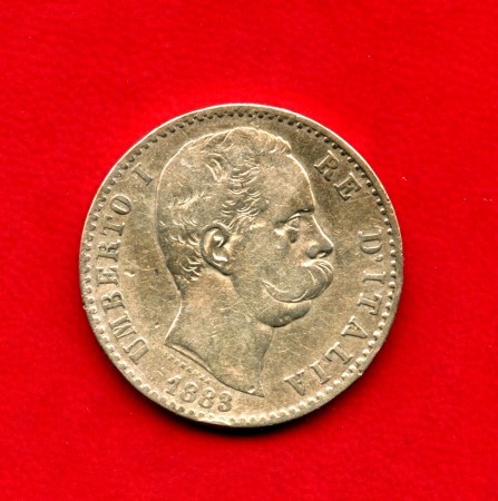 1883 - REGNO - 2 LIRE ARGENTO RE UMBERTO I° - LOTTO/M29481