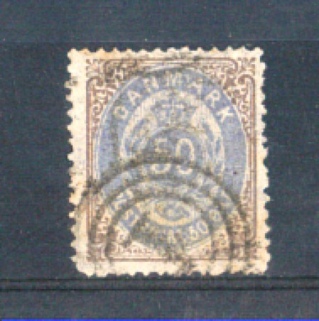 1875 - LOTTO/DAN28U - DANIMARCA - 50 ore BISTRO VIOLA - USATO