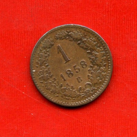 1858 - AUSTRIA - LOTTO/M47494 - 1 KREUZER  RAME