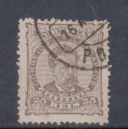 1882 - LOTTO/9644EBU - PORTOGALLO - 25r. BRUNO - USATO