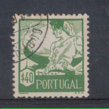 1941 - LOTTO/9708FU - PORTOGALLO - 40c. COSTUMI REGIONALI- USATO