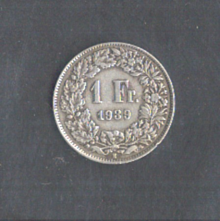 1939 - LOTTO/MSVI1939F - SVIZZERA - 1 FRANCO ARGENTO