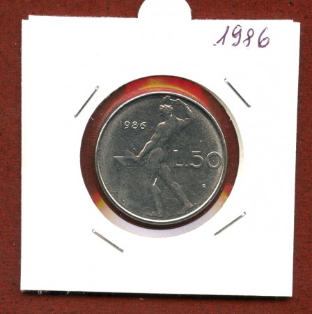 1986 - REPUBBLICA - 50 LIRE VULCANO I° TIPO - LOTTO/M31894