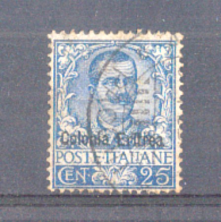 1903 - LOTTO/ERIT24U - ERITREA - 25c. AZZURRO - USATO