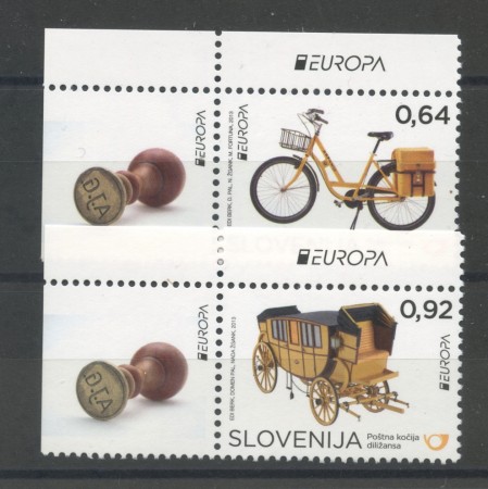 2013 - SLOVENIA - EUROPA  VEICOLI POSTALI  2v. - NUOVi - LOTTO/34537