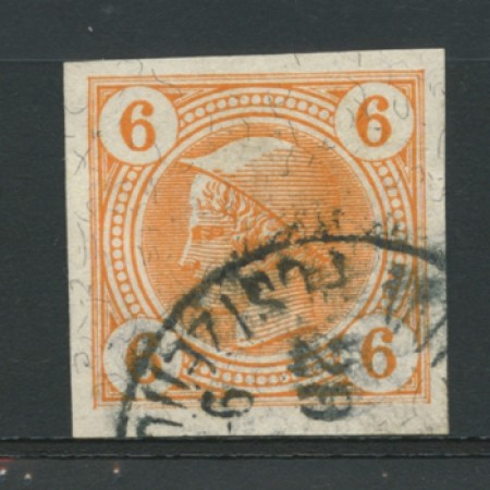 1899 - LOTTO/12349 - AUSTRIA - 6h. ARANCIO FRANCOBOLLO PER GIORNALI - USATO
