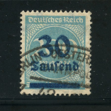 1923 - LOTTO/17870 - GERMANIA REICH - 30t. su 200m. AZZURRO - USATO