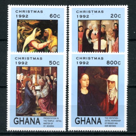1992 - LOTTO/19502 - GHANA - NATALE 4v. - NUOVI