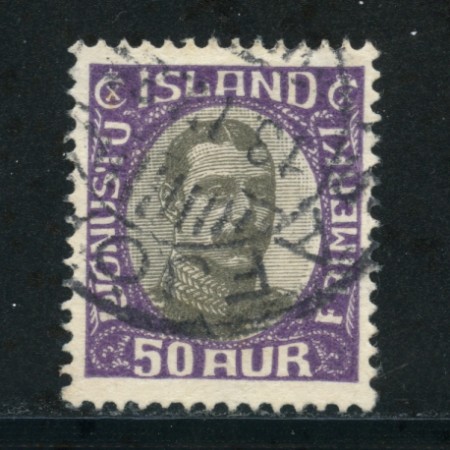 1920/30 - LOTTO/21126 - ISLANDA - 50 aur  VIOLETTO SERVIZIO - USATO