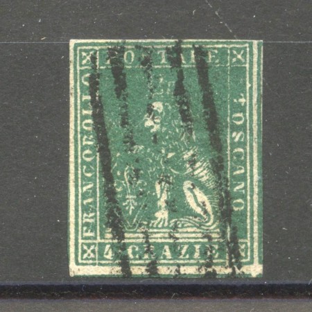 1857 - TOSCANA - LOTTO/40283 - 4 CRAZIE  VERDE - USATO