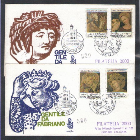 1973 - LOTTO/7948Z - SAN MARINO - NATALE - FDC