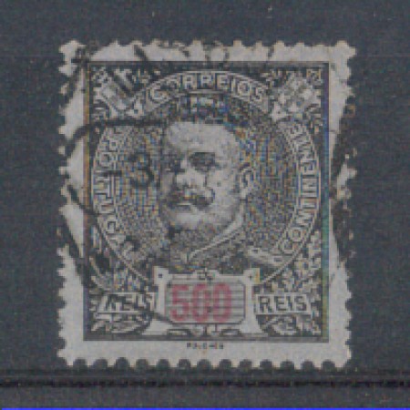 1895 - LOTTO/9652ZZU - PORTOGALLLO - 500r. NERO AZZURRO - USATO
