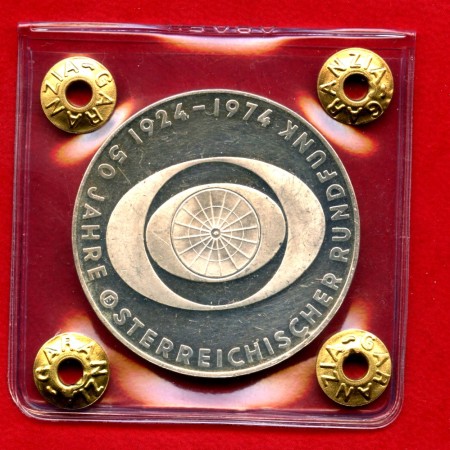 1974 - AUSTRIA - LOTTO/M47538 - 50 SCELLINI ARGENTO  RADIO TELEVISIONE