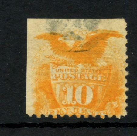 1869 - STATI UNITI - LOTTO/47864 - 10 CENTESIMI ARANCIO SCUDO E AQUILA - USATO
