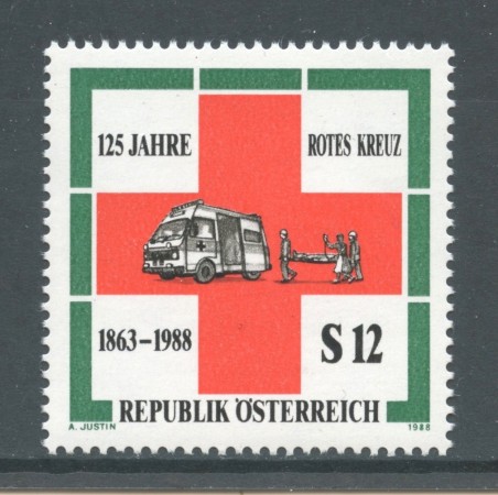 1988 - AUSTRIA - CROCE ROSSA - NUOVO - LOTTO/28047