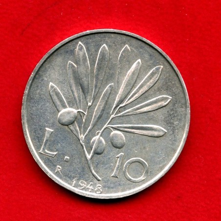 1948 - REPUBBLICA - LOTTO/M41031 - 10  LIRE ULIVO