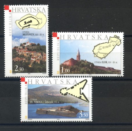 2005 - CROAZIA - TORRI E FORTEZZE 3v. - NUOVI - LOTTO/33003