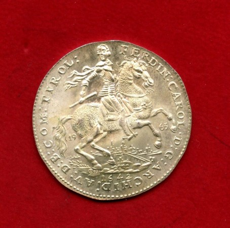 1963 - AUSTRIA - LOTTO/M48283 - MEDAGLIA ARGENTO FERDINAND CAROL SAN LEOPOLDO