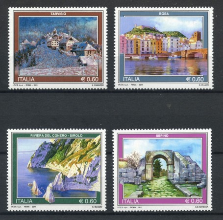 2011 - REPUBBLICA - TURISTICA 4v. - NUOVI - LOTTO/37194