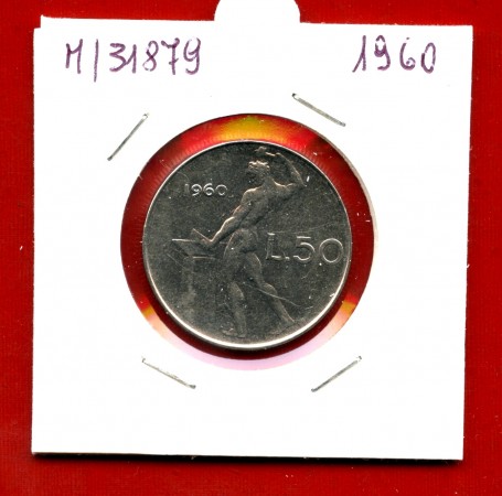 1960 - REPUBBLICA - 50 LIRE VULCANO I° TIPO - LOTTO/M31879