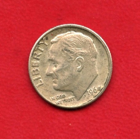 1964D - STATI UNITI - 1 DIME ROOSEVELT ARGENTO - LOTTO/M26255