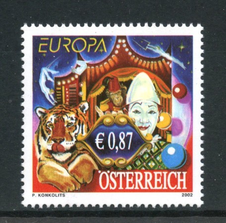 2002 - AUSTRIA - LOTTO/41945 - EUROPA IL CIRCO - NUOVO