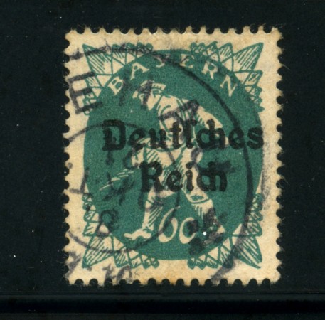 1920 - LOTTO/17835 - GERMANIA REICH - 60p. VERDE AZZURRO - USATO