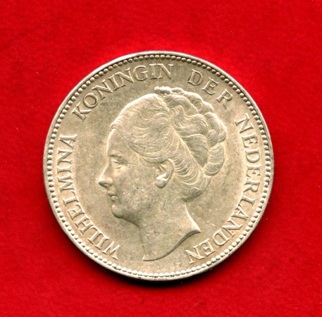 1939 - OLANDA - LOTTO/M47426 - 1 GULDEN ARGENTO REGINA GUGLIELMINA