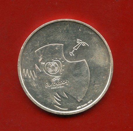 2004 - PORTOGALLO - 8 EURO EUROPEI DI CALCIO ARGENTO - LOTTO/M31836