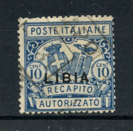 1929 - LIBIA - 10c. RECAPITO AUTORIZZATO - USATO - LOTTO/30206