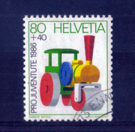 1986 - LOTTO/SVI1262U - SVIZZERA - 80+40c. PRO JUVENTUTE - USATO