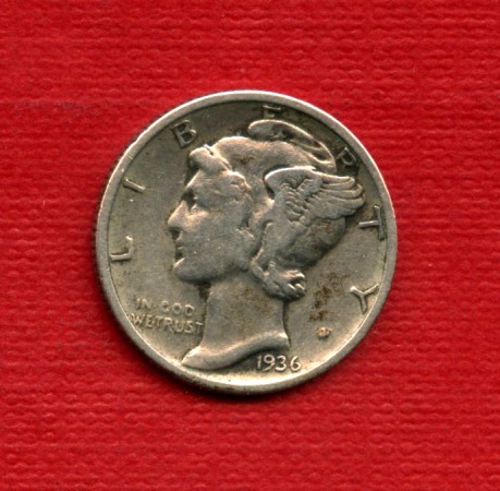 1936 - LOTTO/M22460 - STATI UNITI - 1 DIME  MERCURIO ARGENTO