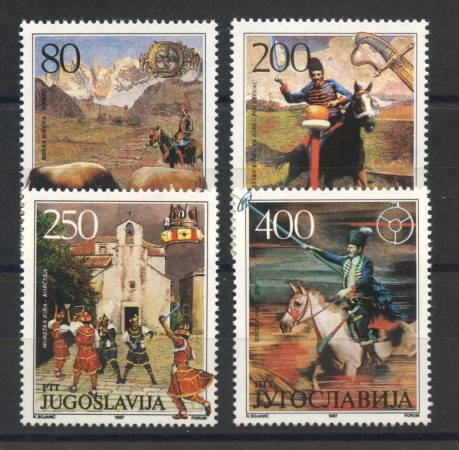 1987 - JUGOSLAVIA - LOTTO/38430 - GIOCHI POPOLARI 4v. - NUOVI