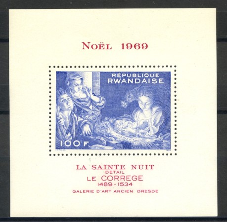 1969 - RWANDA - NATALE - FOGLIETTO NUOVO - LOTTO/36039