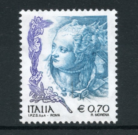 2004 - LOTTO/15154 - REPUBBLICA - 70c. DONNA NELL'ARTE - NUOVO
