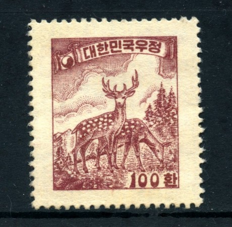 1954 - COREA SUD - 100 h. LILLA POSTA ORDINARIA - NUOVO - LOTTO/25364