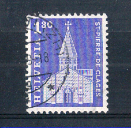 1966 - LOTTO/SVI764U - SVIZZERA - 1,30 Fr. EDIFICI STORICI - USATO