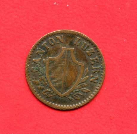 1844 - SVIZZERA LUCERNA - LOTTO/M38203  -1 RAPPEN