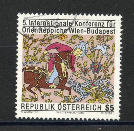 1986 - AUSTRIA - LOTTO/39528 - TAPPETI ORIENTALI - USATO
