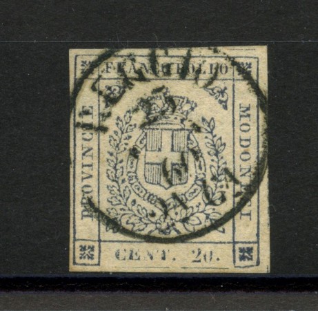 1859 - MODENA GOVERNO PROVVISORIO - LOTTO/40221 - 20 cent. ARDESIA VIOLACEO - USATO